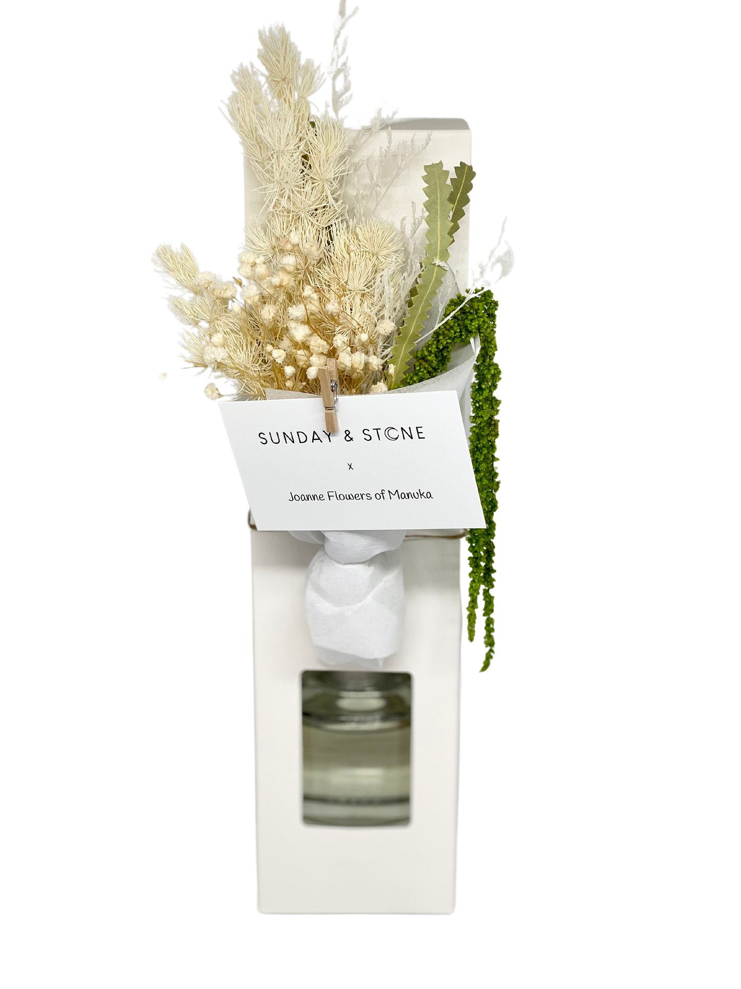 Canberra handmade reed diffuser with dried florals for same day delivery