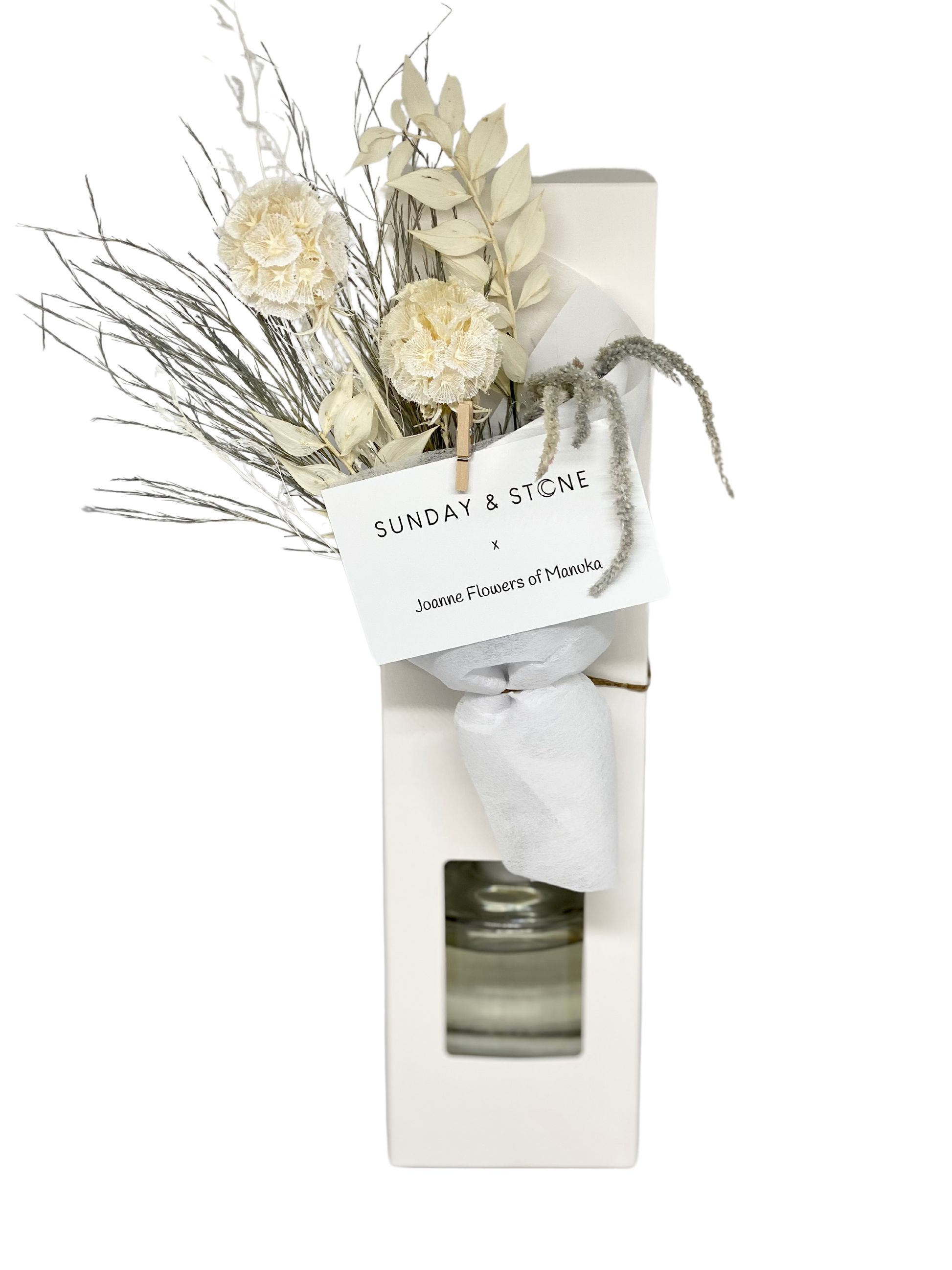 Canberra handmade reed diffuser with dried florals for same day delivery