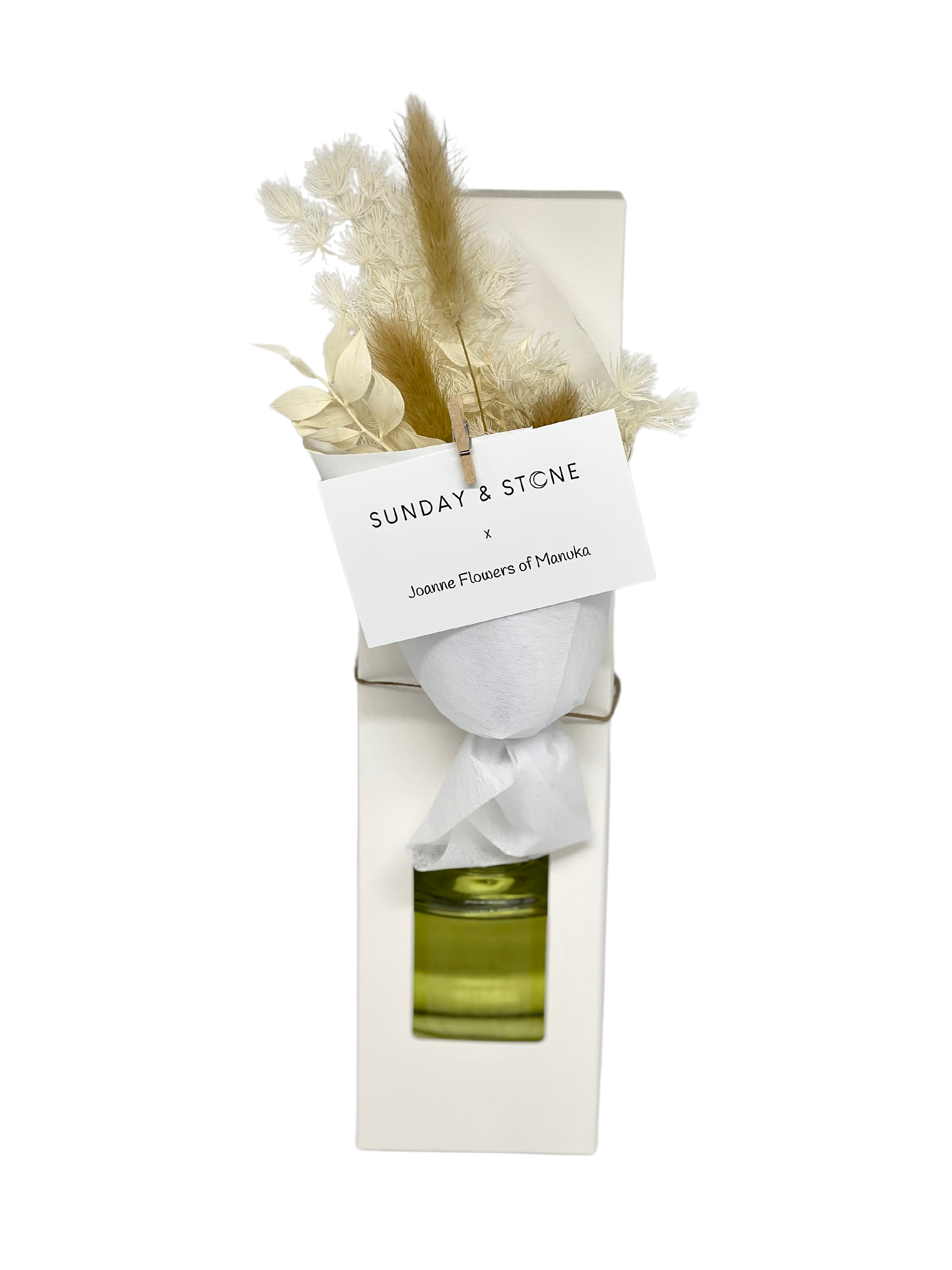 Canberra handmade reed diffuser with dried florals for same day delivery