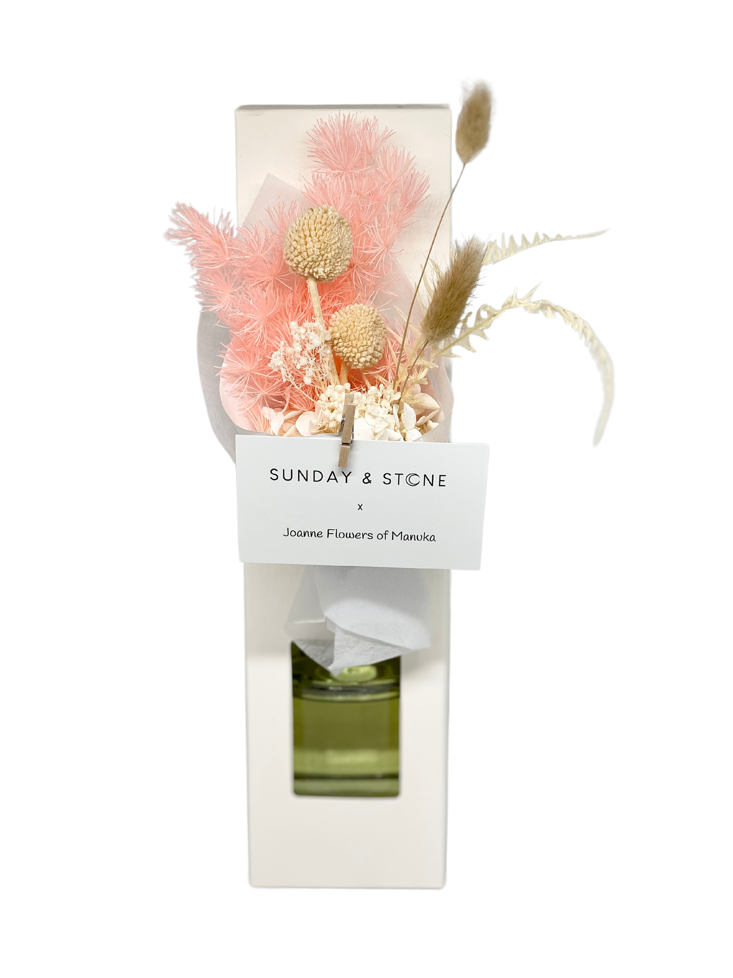 Canberra handmade reed diffuser with dried florals for same day delivery