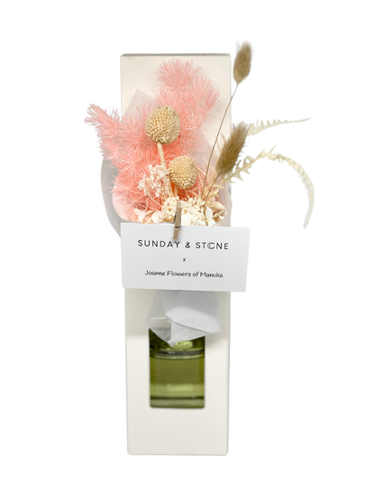 Canberra handmade reed diffuser with dried florals for same day delivery