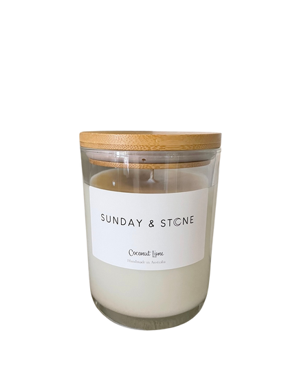 Handmade Soy Candle by Canberra artist to compliment fresh flowers